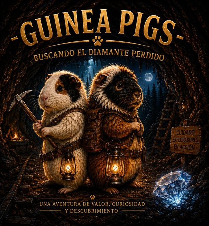 Portada del libro Guinea Pigs: Buscando el Diamante Perdido